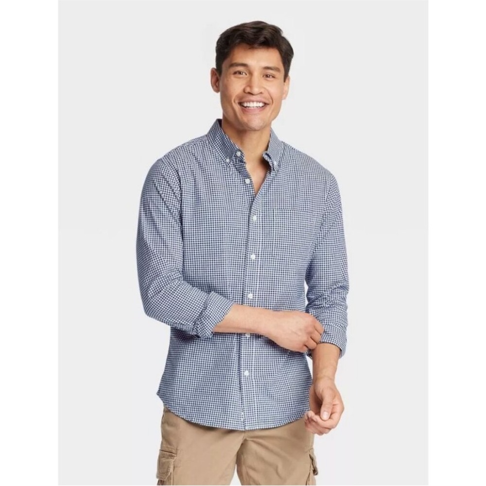 Men's Blue Checkered Shirt